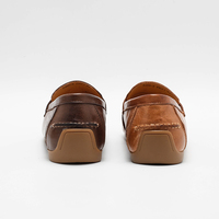 Mocassins Penny Décontractés Vintage pour Femmes avec Boucle Dorée, Semelle Extérieure en Caoutchouc, Légers et Confortables en Cuir Véritable