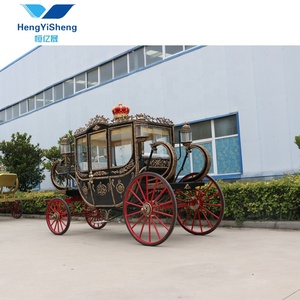 Charrette à chevaux royale de couleur cuivre/ Charrette à chevaux d'exposition entièrement fermée/ Prix d'usine 4 places Chariot électrique sans chevaux - Product Image 5