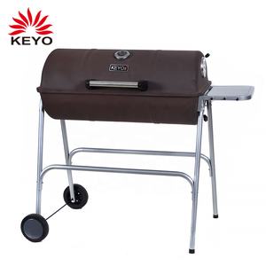 Parrilla <span class=keywords><strong>de</strong></span> Carbón Grande para Exteriores, Tipo Barril, con Ahumador - Product Image 2