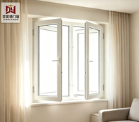 Ventanas de PVC JIANYIDE, Ventanas Abatibles de Doble Acristalamiento, Ventanas Insonorizadas para Viviendas, Ventanas de PVC de Estilo Europeo