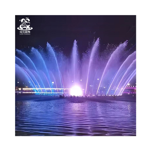 Fontaine musicale personnalisée pour jardin avec lumières LED colorées, équipement de fontaine musicale, best-seller - Product Image 1