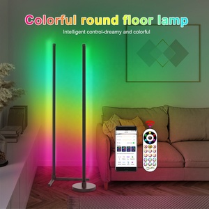 Beiyang — lampe <span class=keywords><strong>LED</strong></span> RGB au design nordique moderne avec télécommande, lumière avec dents bleues, luminaire décoratif d'intérieur, idéal pour un <span class=keywords><strong>salon</strong></span>, 140cm - Product Image 5