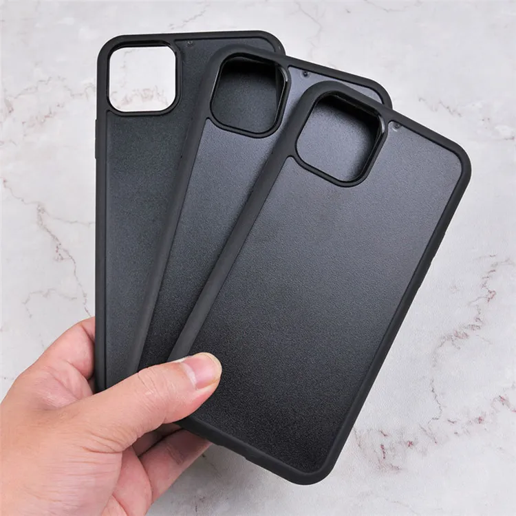 Hydrid PC+TPU blank Case for iPhone X/XS /11/11 pro max ,sInlay leather Groove cover case