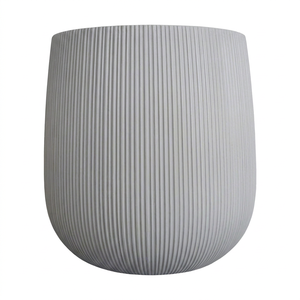 Factory Supplies Eco-Friendly Durable Fiber Clay Flower Pots Sets Modern Design for Home Garden Hotel Use Large Size <b>Hand</b> Carved - Product Image 1