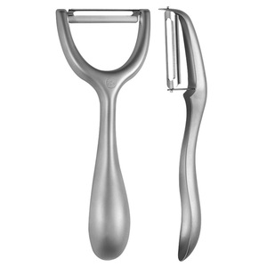 Frosted All Steel Gourd Peeler 2 Piece Set Multi Function <b>Fruit</b> <b>Vegetable</b> Peeler Kitchen <b>Tool</b> - Product Image 5