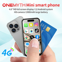 هاتف ذكي صغير جديد 4G ONEMYTH M17 Pro مزدوج SIM "" HD شاشة كاملة mAh 3GB + 64GB andro 12 Play Store حجم صغير