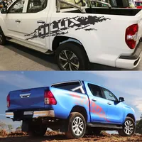 2 autocollants latéraux pour Toyota Hilux Revo Vigo Pickup, décorations graphiques pour camion, autocollants en vinyle pour voiture, accessoires de tuning automobile