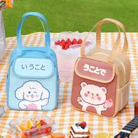 नए आने वाले जापानी शैली थोक स्कूल दोपहर के भोजन के ढोना बैग के साथ बोतल धारक दोपहर के भोजन के बैग स्कूल के बच्चों के लिए