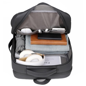 Trendy <b>Large</b>-<b>Capacity</b> Waterproof Oxford Zipper Laptop <b>Backpack</b> for Men Multi-Functional Casual Travel Office Use-Made Polyester - Product Image 2