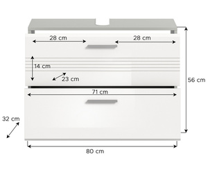 Set di mobili da bagno di lusso Design tedesco singolo lavello Cabinet X4WH6709 - Product Image 3