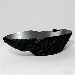Luxury Fiberglass Company <b>Reception</b> Desk Modern Front Desk Curved Art for Office Building Lobby - Product Image 5