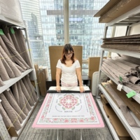 Tapis de Mahjong Américain Antidérapant avec Base en Caoutchouc, Tapis de Table de Mahjong Durable Pliable pour Voyage avec Sac de Rangement pour Soirées Jeu