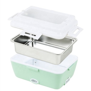 Fiambrera portátil de calefacción eléctrica aislada con <span class=keywords><strong>termo</strong></span> térmico autocalentable calentador de alimentos para oficina escuela camión coche al aire libre - Product Image 2
