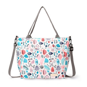 Bolsas de pañales de nailon impermeables multifuncionales para mamá, bolsas de pañales de bebé, fabricante más nuevo - Product Image 1