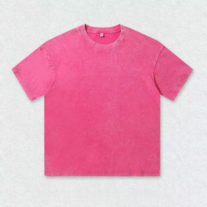 Camiseta Retro de Cuello Redondo para Hombre, 100% Algodón, Gruesa, Transpirable, Antiarrugas, Corte Regular, con Logotipo en la Espalda, Estilo Casual para Primavera/Verano - Product Image 6