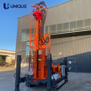 2025 New Fully Hydraulic Diesel UY260 Crawler-<b>mounted</b> Water Well Drilling Rig Motor <b>Engine</b> Pump Gearbox Max 260m Depth High - Product Image 1