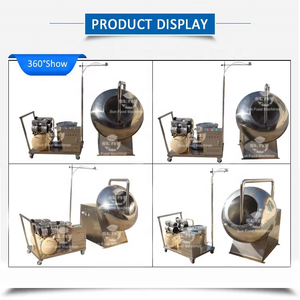 Machine de fabrication de glaçage automatique pour chocolat, noix, <span class=keywords><strong>amandes</strong></span>, cacahuètes, saveurs mélangées, usage commercial et industriel, pour en-cas - Product Image 3