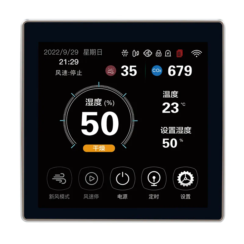 Controller di riscaldamento a pavimento controllabile integrato di deumidificazione dell'aria fresca multifunzionale