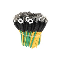 Assemblage de câbles et faisceau de câbles personnalisés, câble toronné AWG avec borne annulaire et connecteur en U, certifié CE RoHS