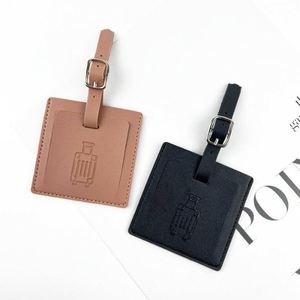 Pu Leather Perfect Frequent Luggage Ideal Gift Travelers Travel Bag <b>Id</b> <b>Tag</b> for Sale - Product Image 3