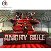 Nouvelle caractéristique de tabagisme de jeu de taureau de rodéo mécanique gonflable conçu commercial pour la vente extérieure