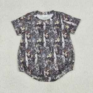 Combinaison bébé fille rose à fleurs brodées SR3939, adorable ensemble en coton et élasthanne. - Product Image 5