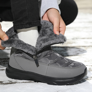 Nuevas Botas <span class=keywords><strong>de</strong></span> Nieve Impermeables <span class=keywords><strong>para</strong></span> Tobillo, Suela <span class=keywords><strong>de</strong></span> <span class=keywords><strong>Goma</strong></span> Antideslizante, Forro <span class=keywords><strong>de</strong></span> Peluche Cálido, <span class=keywords><strong>Zapatos</strong></span> <span class=keywords><strong>de</strong></span> Senderismo <span class=keywords><strong>para</strong></span> Invierno, Zapatillas Deportivas <span class=keywords><strong>para</strong></span> Caminar al Aire Libre - Product Image 1
