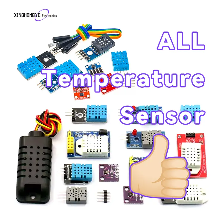 Temperature Sensor Module DHT11 PT100 DS18B20 Temperature Instrument Waterproof Temperature Sensor Board