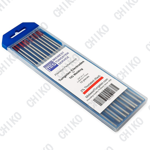 TIG kaynak için 2% Thoriated Tungsten elektrot WT20 kırmızı Tungsten çubuk 1.6mm X 175mm - Product Image 2