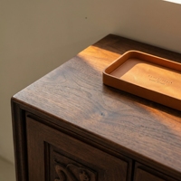 Commode en bois massif de style rétro moderne, design Mid-Century, meuble de rangement pour salon, chambre, cuisine, avec tiroirs, style antique.