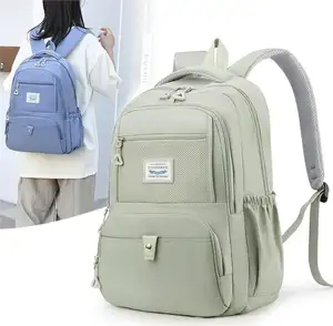 स्कूल बैग वाटरप्रूफ छात्र बैकपैक अवकाश बड़ी क्षमता वाला जूनियर बैकपैक हल्का यात्रा बैग यूनिसेक्स बैकपैक बहुक्रियाशील