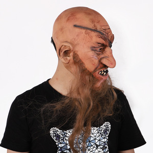 Maschera da Pirata per Halloween, Copricapo in Lattice, Costume da Animale Spaventoso, per Teatro, Scherzi, Feste Pazze, Decorazioni di Halloween - Product Image 3