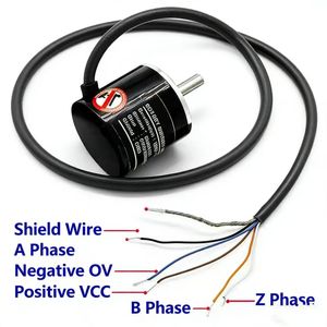 Импульсный энкодер E6B2-CW26C 500 имп/об 2М для измерения скорости, программирования ПЛК и промышленного управления - Product Image 3