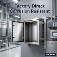 Armadio di Distribuzione in Acciaio Inox 304 IP54 300x400x200mm, Scatola Elettrica Resistente alla Corrosione, Personalizzabile OEM