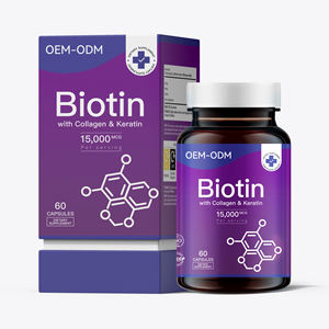 Capsule Multivitaminiche B e Biotina Popolari per Adulti e Adolescenti, 60 Capsule X500mg Wright Life - Product Image 1