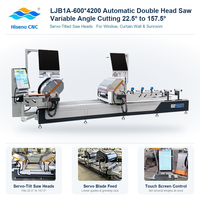 Machine de découpe de profilés en aluminium à double tête CNC à tout angle 6000mm 22.5 à 157.5 degrés pour mur-rideau