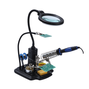 4 X Led Licht Handsfree Lamp Plus Vergrootglas Led Vergrootlamp Met Derde Hand En Alligator Clips - Product Image 6