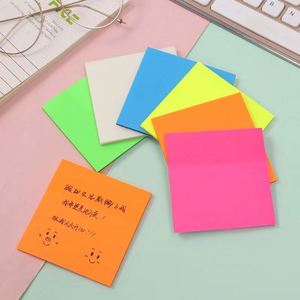 Use 50 Solid Color Transparent Self-Adhesive 8x8cm Memo <b>Pads</b> for School Office Petmaterial Notes - Product Image 1