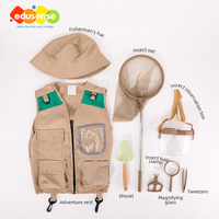 Ensemble de costumes de jeu de rôle Explorateur de la nature EDUsense 7 pièces pour enfants avec kit de capture d'insectes, jouet sensoriel STEM pour la chasse aux insectes en plein air