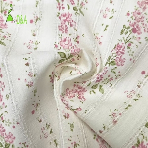 <span class=keywords><strong>Tela</strong></span> Tejida de Algodón Peinado 100% Orgánico Ecológico OEM, 100 g/m², Estampado Floral, Rayas, Jacquard, Lavado, Suave, <span class=keywords><strong>Patchwork</strong></span>, para Niñas - Product Image 4