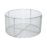 Panier en treillis métallique tissé en acier inoxydable sanitaire de qualité alimentaire SS 304 316, pliable, pour rangement et passoire, pour usage médical, cuisine, pique-nique