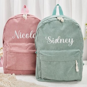 Venta al por mayor de fábrica <span class=keywords><strong>Mochila</strong></span> para niños <span class=keywords><strong>Nombre</strong></span> personalizado Logo Bordado Personalizado <span class=keywords><strong>Mochila</strong></span> para niños Cierre de cremallera impermeable Caramelo - Product Image 5