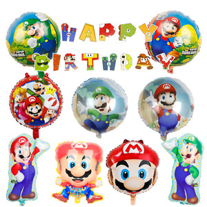 Globos de papel de aluminio de <span class=keywords><strong>princesa</strong></span> <span class=keywords><strong>Luigi</strong></span> Pea-ch de dibujos animados nuevos al por mayor para suministros de decoración de fiestas temáticas de cumpleaños - Product Image 4