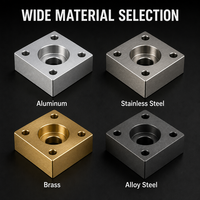 Pièces de rechange métalliques de précision en aluminium, acier inoxydable et laiton, usinées CNC, personnalisées OEM pour machines industrielles CNC M