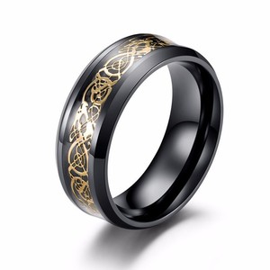 Trendy and versatile Nibelung titanium steel <b>rings</b>, stylish and bold hip-hop <b>couple</b> <b>rings</b>, factory direct wholesale. - Product Image 5