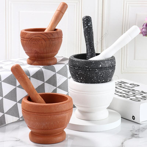 Pilon manuel en gros Syh395 pour ail, herbes, épices, mélangeur, broyeur, bol, pilon à médicaments, pilon de cuisine - Product Image 1