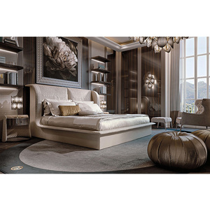 Luwu — lit simple, original, mobilier d'intérieur et doux, ensemble de chambre à coucher pour la maison, produit chinois - Product Image 1