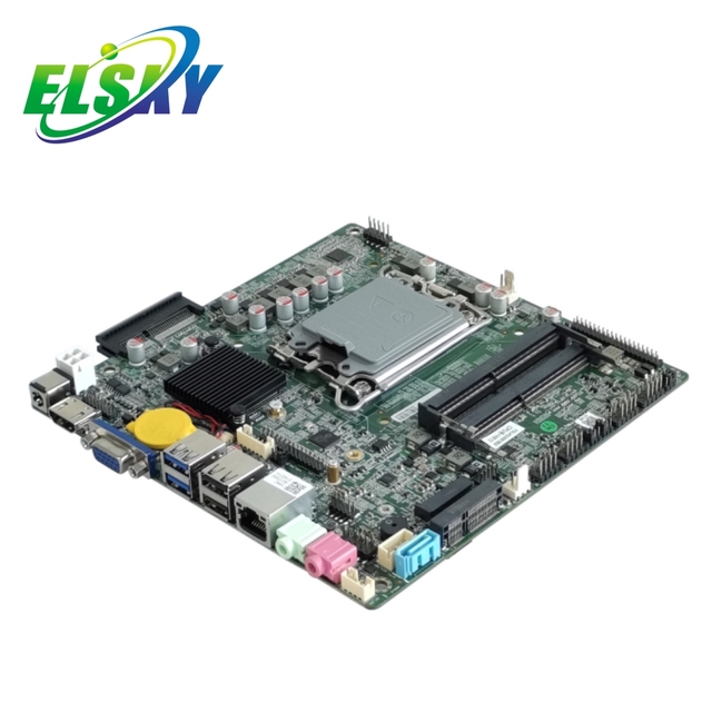 ELSKY New Product Core I5 14gen Mini Itx Lga 1155 Motherboard H610 Board Plus PCI-Ex4 2*DDR4 RAM LGA1700 RS232 COM Linux System