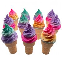 Jouet anti-stress en forme de crème glacée, grand format, cadeau pour enfants, jouet éducatif et amusant, directement de l'usine