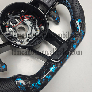 Volante Deportivo de Fibra de Carbono Forjado y Cuero Perforado para Modelos Audi A3 A4 A4L A5 A7L A8 Q5 Q7 B9 A6 R8 - Product Image 6